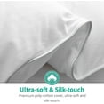 thumbnail image 4 of APSMILE Luxurious Down Feather Fibers Comforter California King - Ultra-Soft Fluffy Duvet Insert, High Fill-Power Hotel Comforter, 57 Oz Medium Warmth Bedding for All Season (Solid White, 104x96), 4 of 8
