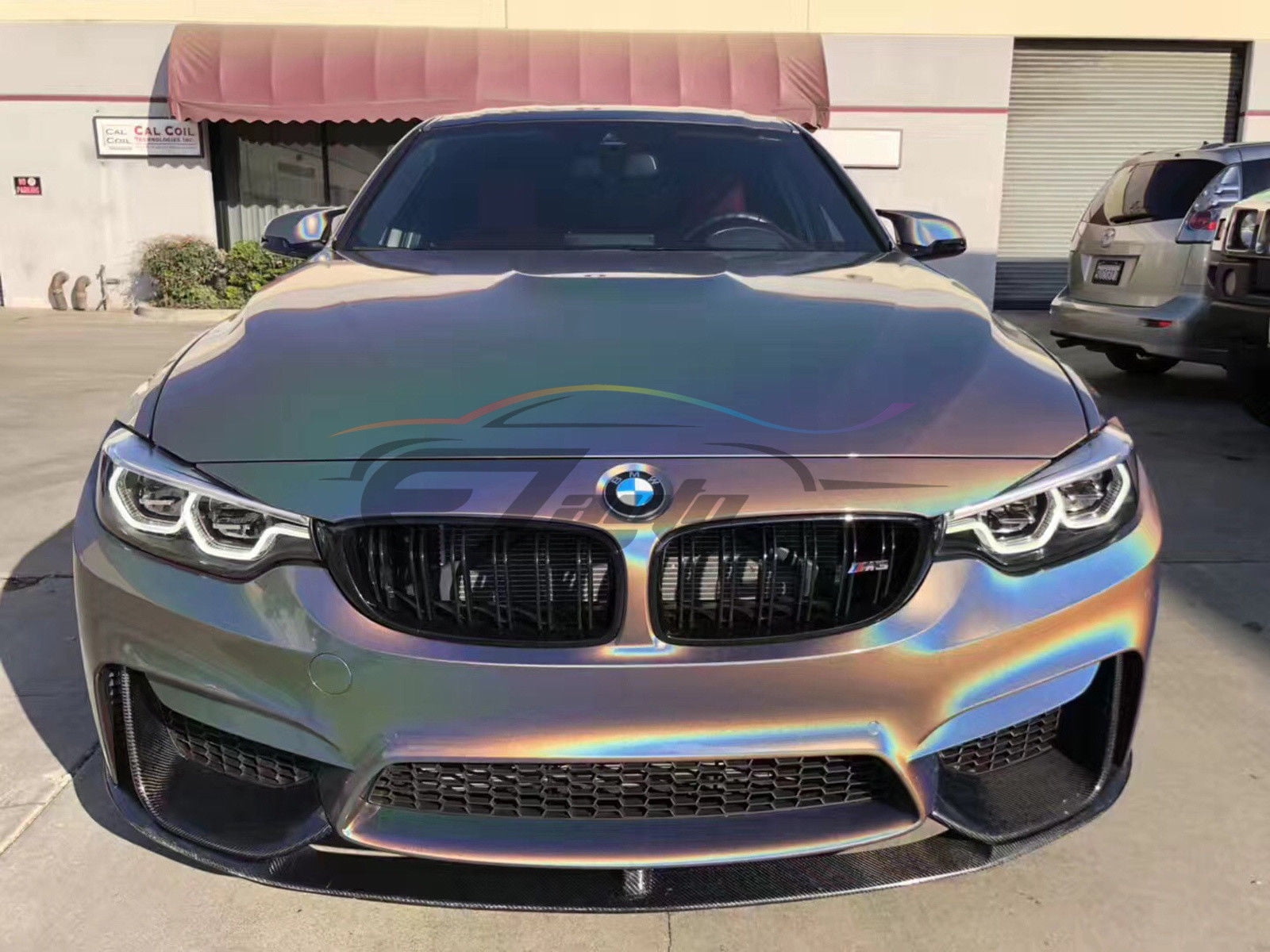 36"x60" Psychedelic Gray Gloss Metallic Rainbow Holographic Vinyl Wrap Sticker