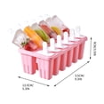 thumbnail image 3 of Molde de silicona de grado alimenticio para hacer paletas heladas con palitos | Molde para paletas caseras para helados y batidos de frutas, 3 of 7