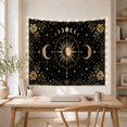 thumbnail image 5 of Celestial Sun and Crescent Moons Among Stars, Mystical Boho for Space Lovers, Astronomy Wall Art, Housewarming Gift, Tapestry Wall Hanging for Bedroom and Living Room, 5 of 7