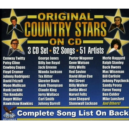 Various Artists - Original Country Stars On CD - Music & Performance - CD