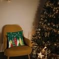 thumbnail image 6 of Green Christmas Pillow Covers 18 x 18 Inch Set of 2 Colorful Christmas Trees Gold Snowflake Throw Pillow Covers Xmas Winter Holiday Decorative Pillow Covers Cushion Cases for Sofa Couch, 6 of 6