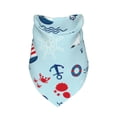 thumbnail image 3 of Bingfone Sailboats Anchors-Washable Dog Scarf Triangle Adjustable Puppy Bandana Bib Handkerchief For Medium Large Dog Cat, 3 of 9