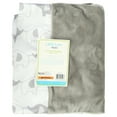 thumbnail image 2 of Little Love by NoJo Contoured Changing Pad Cover, Gray, 2 of 7