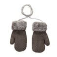 thumbnail image 2 of Kids' Sherpa Lined Knit Mittens Boys Girls Winter Gloves, 2 of 8