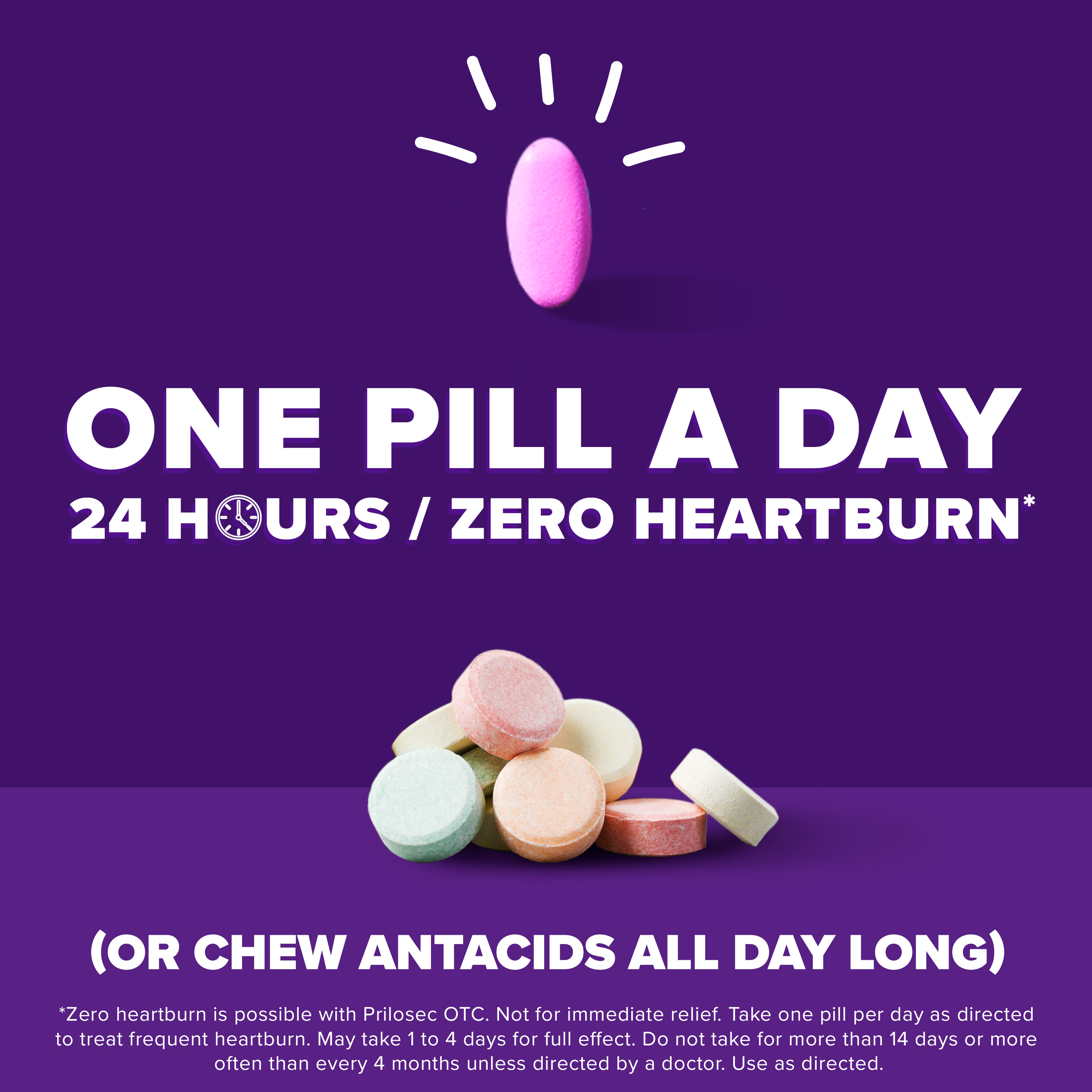 Prilosec OTC Heartburn Relief, Omeprazole over-The-Counter Medicine, Acid Reducer Tablets, 14 Ct - image 2 of 10