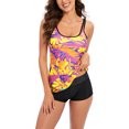 thumbnail image 6 of HaoXianJian Two Piece Swimsuits Swimdress for Women Bathing Suits Print Tank Top Swimwear with Shorts Plus Size 3X 4X 5X, 6 of 9