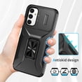 thumbnail image 6 of Allytech Rugged Case for Samsung Galaxy A05s, [Slide Camera Cover] [360° Rotating Kickstand] [Military Protection] Non-Slip Anti-Fall Anti-Scratch Shockproof Heavy Duty Case - Black, 6 of 8
