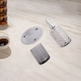 thumbnail image 3 of Unique Bargains 1 Set Durable Waves Bathroom Accessories Kit Black Glass, 3 of 4