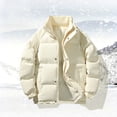 thumbnail image 6 of Maoxin Mens Jacket Men's Casual Sports Daily Outdoor Stand Collar Long Sleeve Jacket White M, 6 of 8