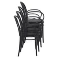 thumbnail image 3 of Compamia Victor XL Resin Outdoor Arm Chair Black, Set of 2, 3 of 7