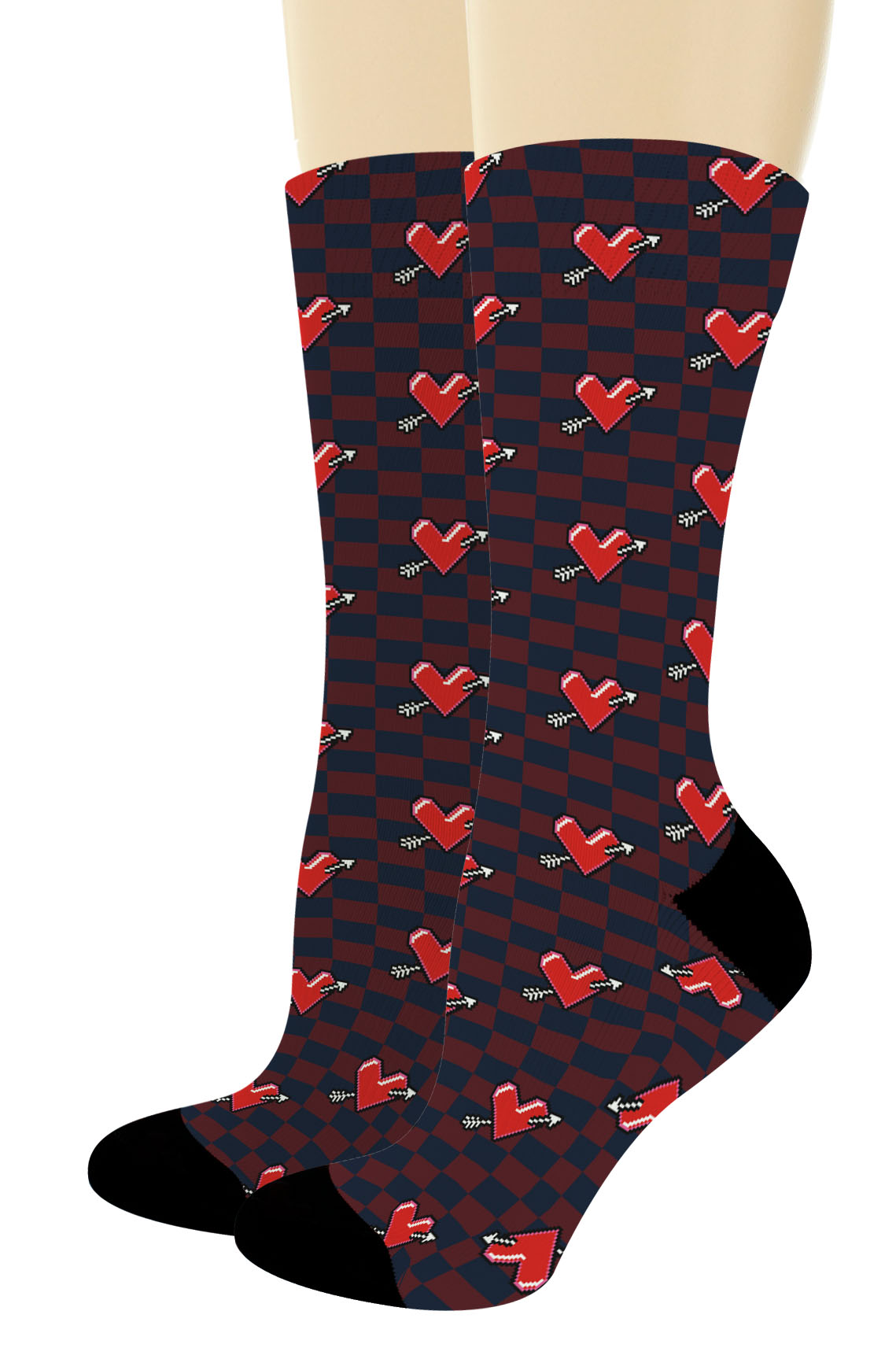 THISWEAR Mens Valentines Gifts Arrow Heart Sock Girlfriend Gifts
