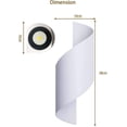 thumbnail image 5 of Aplique LED de pared para exterior de 10 W, IP66, resistente al agua, moderno aplique de aluminio para exteriores, ideal para patio, jardín, terraza, cerca de la pared, patio, villa, pasillo, blanco c, 5 of 5