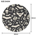 thumbnail image 6 of Spooky Halloween Icons Pattern Round Tablecloth 60"x60",Wrinkle Wipeable Table Cloth for Kitchen Dining Room Picnic Patio Party, 6 of 6