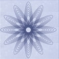 thumbnail image 1 of Ahgly Company Machine Washable Indoor Square Transitional Lavender Blue Area Rugs, 5' Square, 1 of 7