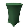 thumbnail image 2 of LA Linen Housse Ronde en Spandex pour Table de Bar Haute, 36 Pouces Ronde 42 Pouces de Hauteur, Vert Chasseur, 2 of 3