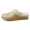 Khaki, variant on Fuzzy Slippers Women's Shearling Suede Slippers, Memory Foam Australian Sheepskin Waterproof Indoor Outdoor House Shoes with Rubber Sole(Khaki,14.45)