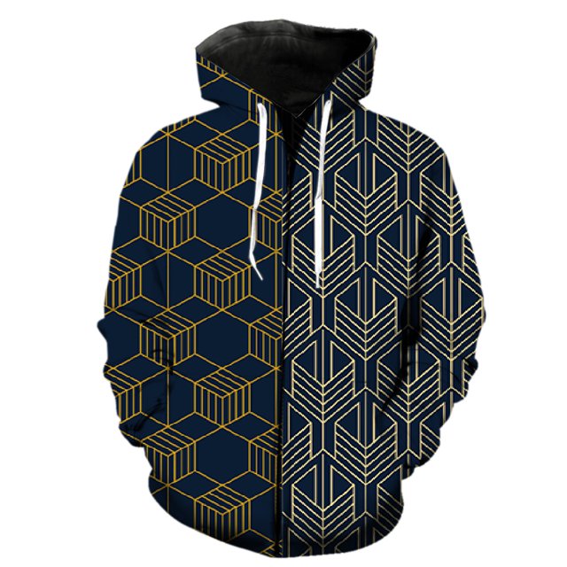 Sudadera con capucha y cremallera con estampado abstracto para hombre, estilo hip hop, de gran tamaño, divertida, unisex, ropa de calle, gran oferta, primavera 2024, con estampado 3D genial.
