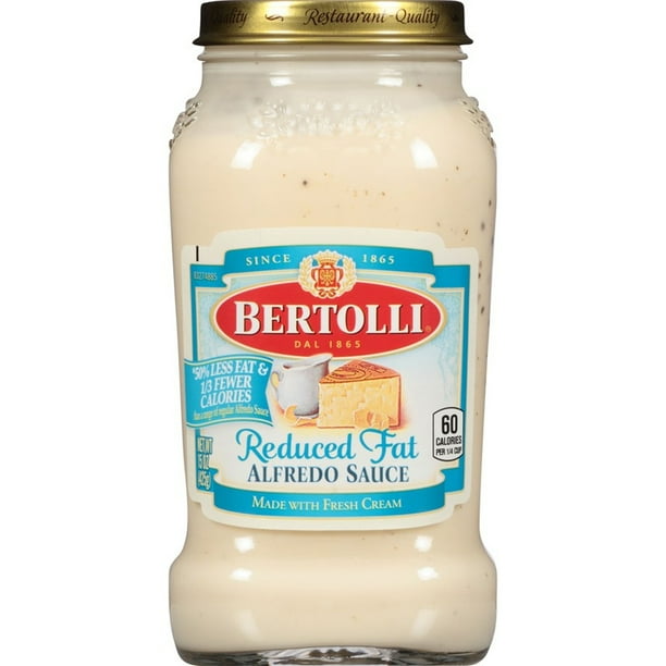 Bertolli Reduced Fat Alfredo Pasta Sauce, 15 oz. - Walmart.com