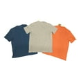 thumbnail image 2 of Copper & Oak Men's Short Sleeve Crew Neck Striped Cotton Shirt (Indigo Stripe, XL), 2 of 3