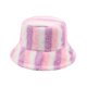 thumbnail image 1 of Sombrero de lavabo de felpa con estampado de rayas a la moda para mujer, sombrero de pescador de tela de lana, sombrero para el sol Fridja  nalpqowj1165, 1 of 3