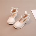 thumbnail image 2 of NOKIO Kids Mary Jane Sandals With Ankle Strap Little Girl's Adorable Princess Party Girls Dress Bow Princess Shoes Princess Flower Wedding Party Dress Shoes For Little Kid/Big Kids, 2 of 6
