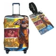 thumbnail image 1 of Anime Cartoon Dragon Ball Z (7) Travel Suitcase Protector Elastic Washable Protective Baggage Covers With Concealed Zipper For 22-24 Inch Suitcase - M, 1 of 5