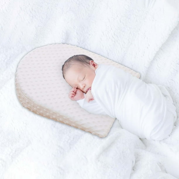 STARTIST Baby Wedge Pillow Removable Cover Soft Triangle Pillow Breastfeeding Pillows White CUTICAT Almohada de cuña