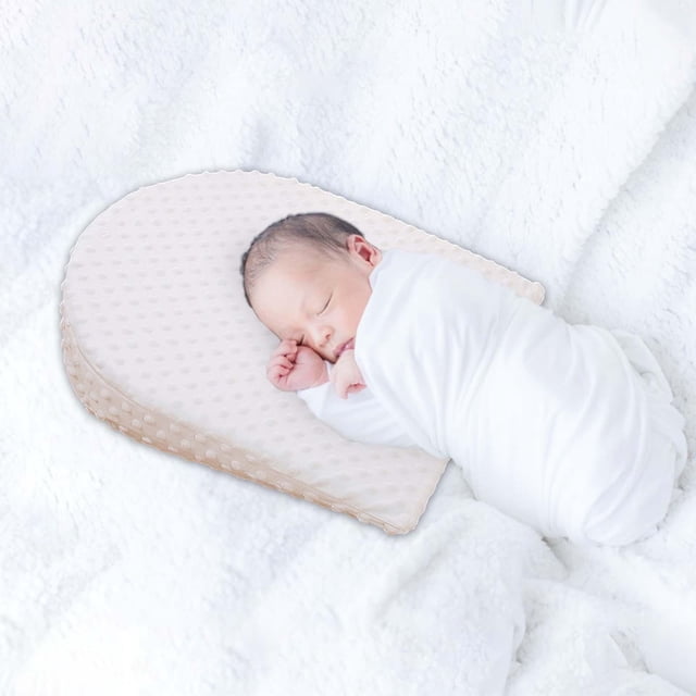 STARTIST Baby Wedge Pillow Removable Cover Soft Triangle Pillow Breastfeeding Pillows White CUTICAT Almohada de cuña