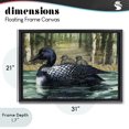 thumbnail image 4 of Stupell Industries Farmhouse Loon Family on Lake Black Floating Frame Canvas Art, 31 x 21, by Paul Brent, 4 of 8