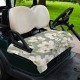 thumbnail image 2 of Golf Cart Seat Covers for 2 Seater,Sage Green Spring Floral Soft Microfiber Cart Seat Towel Blanket,Summer Botanical Flower Absorbent Breathable Non Slip Bench Seats Protector for Golf Course 51"x31", 2 of 9