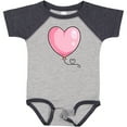 thumbnail image 3 of Inktastic Pink Balloon Heart Boys or Girls Baby Bodysuit, 3 of 5