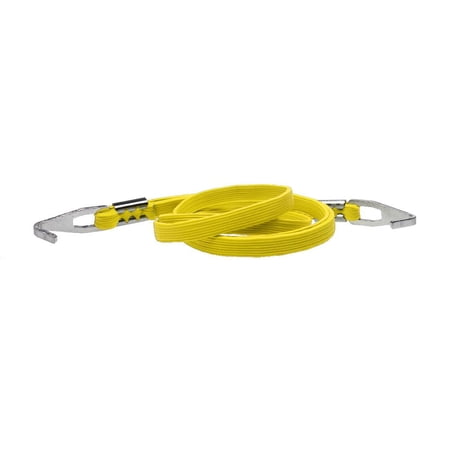 LeeQinersw Roof Rack with Elastic Strips Elastic String Rope Cable with Luggage Hooks - Yellow 1.7*80cm