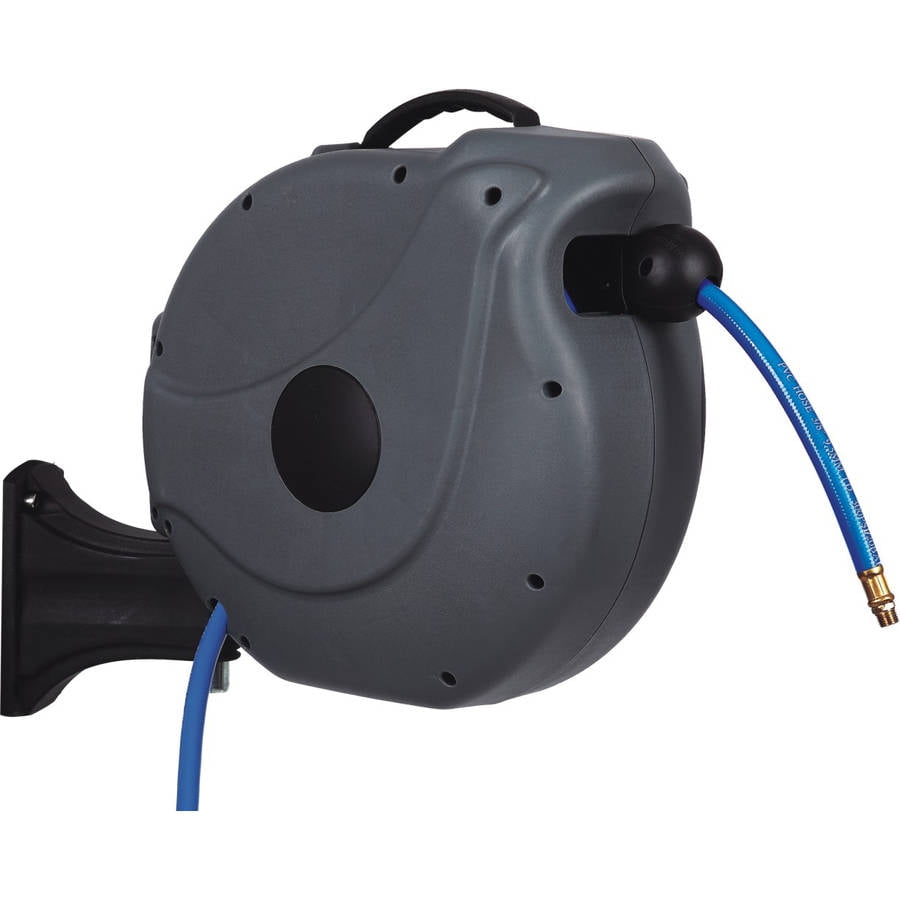 Axtrim 3 8" Nw Retractable Air Hose Reel with 20M 65' Air Hose by Gartenkraft