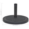 thumbnail image 3 of vidaXL Base de Parasol en Résine Ronde Noire 14 kg, 3 of 4