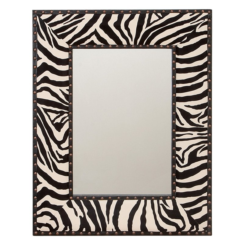 Aspire Home Accents Zebra Wall Mirror 24W x 31H in.