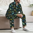 thumbnail image 7 of Lsque Dinosaur Pattern Long Sleeve Pajama Set for Men - Soft 2-Piece Sleepwear and Loungewear Set with Pockets, Comfy Nightwear-XX-Large, 7 of 7