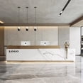 thumbnail image 4 of Coffee Reception Desk Luxury Cashiers Beauty Front Service Desk Podiums Siting Bar scrivanie per ufficio moderno Furniture My Lux Decor Round, 4 of 7
