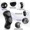 thumbnail image 2 of TYPPKMM 1/2Pcs Sport Compression Knee Support Brace Patella Protector Knitted Silicone Spring LegPad Cycling Running Basketball Football, 2 of 6