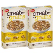 (2 pack) Post Great Grains Banana Nut Crunch Cereal, 15.5 OZ Box