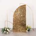 thumbnail image 4 of Efavormart 6ft Gold Big Payette Sequin Chiara Backdrop Stand Cover For Half Moon Wedding Arch, 4 of 11