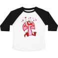 thumbnail image 3 of Inktastic Happy Valentine Cute Red Cartoon Dragon with Hearts Boys or Girls Toddler T-Shirt, 3 of 5