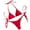 Red, variant on FhsagQ Red Swimsuit Sets for Women Crotchless Sexy Bikini Strappy Swimsuit Beach Vacation Swimwear Swimsuit Sets for Women Plus Size Women Swimsuit Sets Red Black L