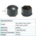 thumbnail image 2 of Amdohai 20pcs Universal 19mm Wheel Nut Covers Lug Nut Caps Screw Protector, 2 of 6