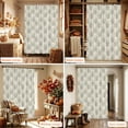 thumbnail image 6 of Sage Green Flowers Shower Curtain Set - 72" x 78" Washable Bathtub Curtain with 12 Hooks, Spring Botanical Flowers Rustic Beige Waterproof Fabric Stall Shower Curtains for Bathroom/Bathtub Décor, 6 of 8