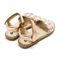 thumbnail image 5 of Old Soles Girls Tripelie Adjustable Leather Sandals, Copper \ Silver \ Pearlised Pink,29 EU (12 US) M US, 5 of 7