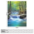 thumbnail image 4 of Pratyus Impressionist Painting Forest Rocks Throw Blanket for Women Children Soft Cozy Plush All Seasons Gift 40x50in, 4 of 6