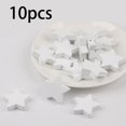 thumbnail image 2 of Cuentas de Madera en Estrella de 10x38 Mm con Agujero Blanco para Decoración Del Hogar, Suministros de Bricolaje Macarena Perlas en forma de estrella, 2 of 7