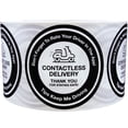 thumbnail image 2 of Contactless Delivery Rate Your Driver Labels | 2.5" Inches Round | 100 Pack, 2 of 4