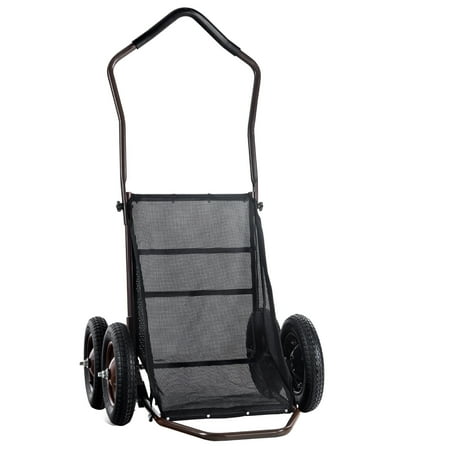 KFFKFF Game Carrier 500 LBS Load Foldable Hunting Cart Equipped with 4 Large Wheels & Comfort Grip Handle Durable Outdoor Gear Trolley for Transporting Deer